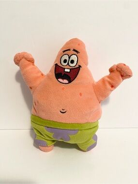 Ty SpongeBob Patrick the Sea Star Plush 6” Stuffed Animal Beanie Baby Toy 2011
